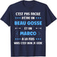 Name Marco Humour beau gosse Marco T-Shirt - T-Shirt | Navy
