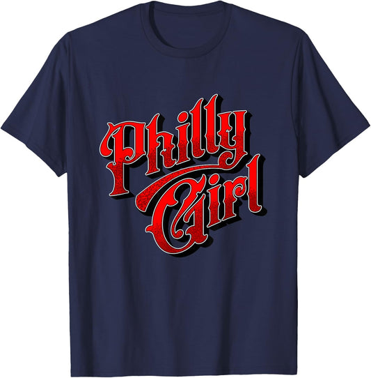 Philly Girl Philadelphia Home Town Pride Philly Jawn T-Shirt - T-Shirt | Navy