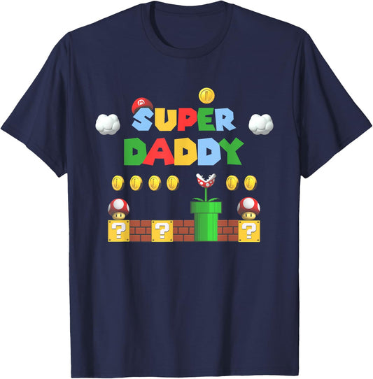 Super Daddy Abenteuer Thema Familie Liebe T-Shirt - T-Shirt | Navy