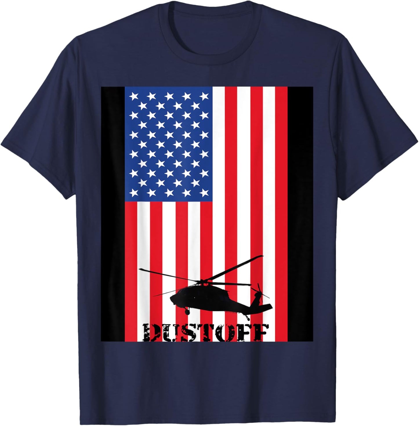 Dustoff for MedEvac T-Shirt - T-Shirt | Navy