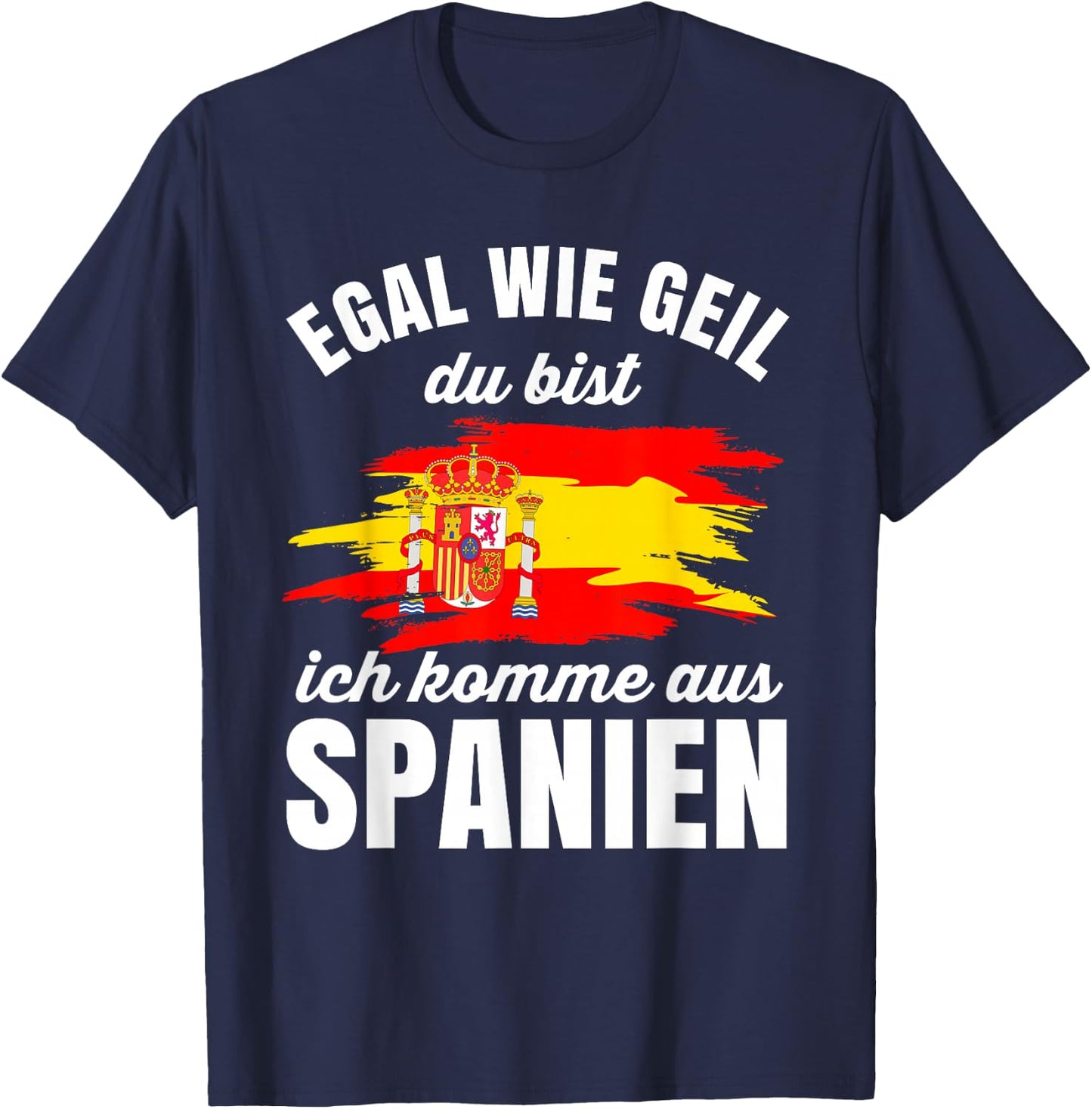 Spanien Damen Madrid Spain Espanol Herren Barcelona T-Shirt - T-Shirt | Navy