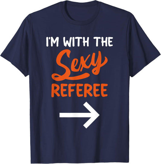 Lazy Halloween Costume for Couple I'm with The Sexy Referee T-Shirt - T-Shirt | Navy