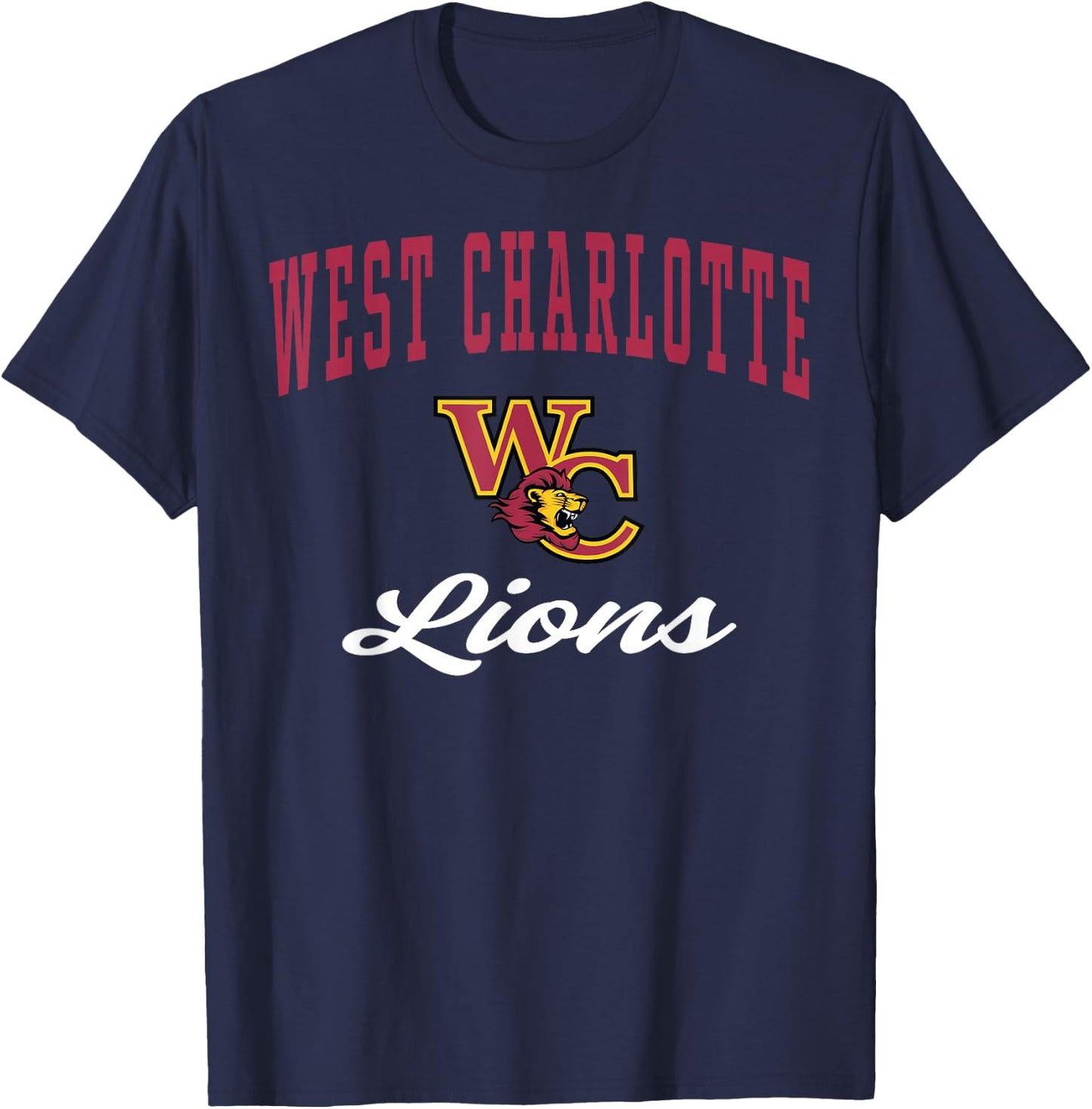 West Charlotte High School Lions T-Shirt - T-Shirt | Navy