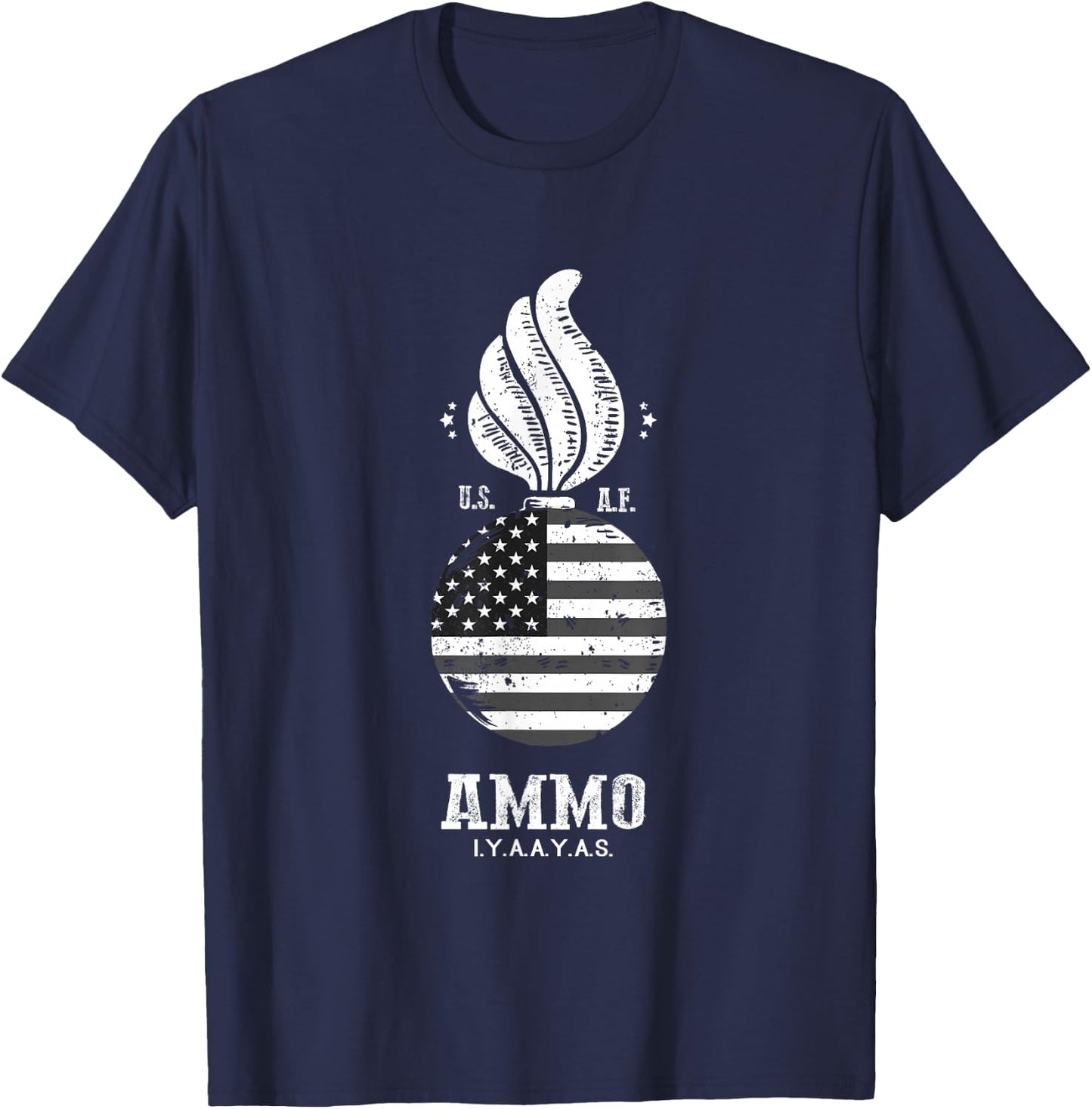 IYAAYAS Ammo USA Flag 4th of July Shirt T-Shirt - T-Shirt | Navy