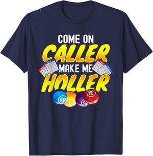 Bingo Lottery Game Lucky Players T-Shirt - T-Shirt | Navy