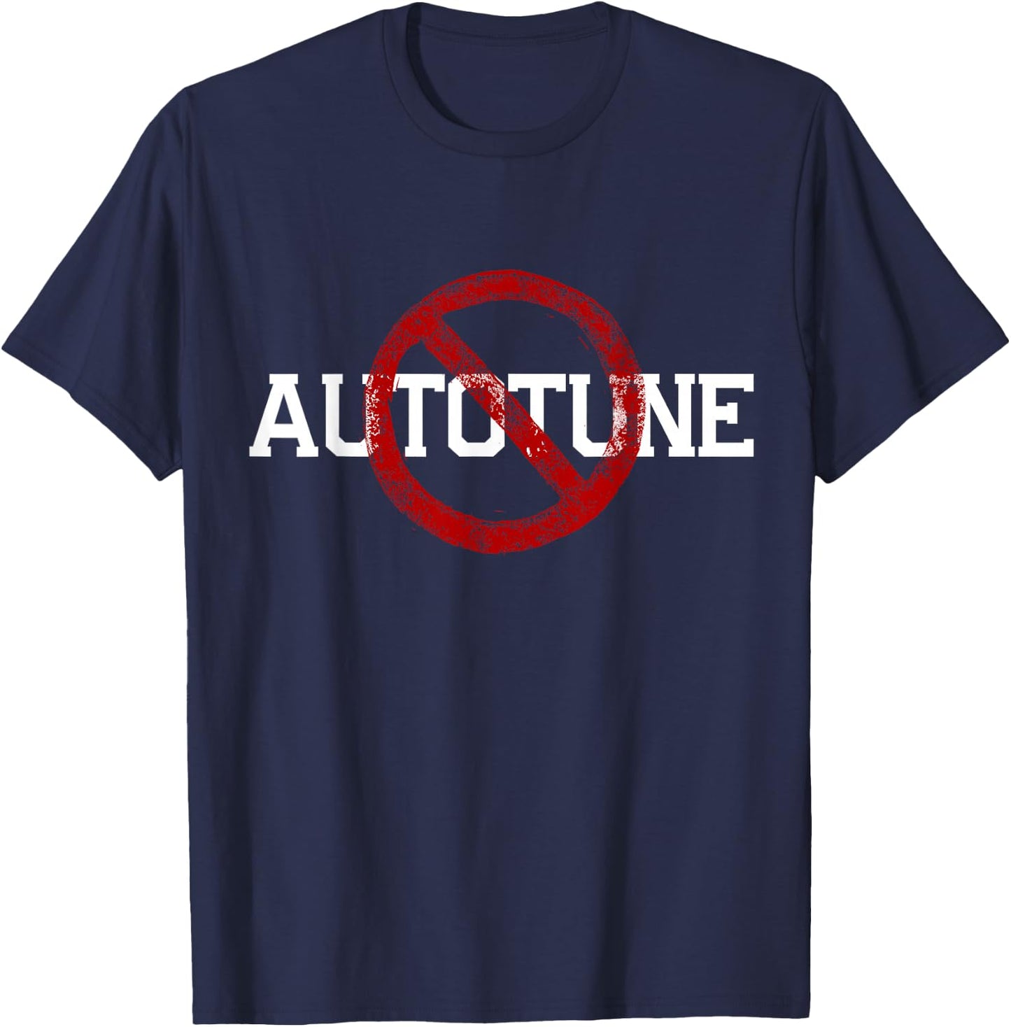 No autotune, veri cantanti Maglietta T-Shirt - T-Shirt | Navy