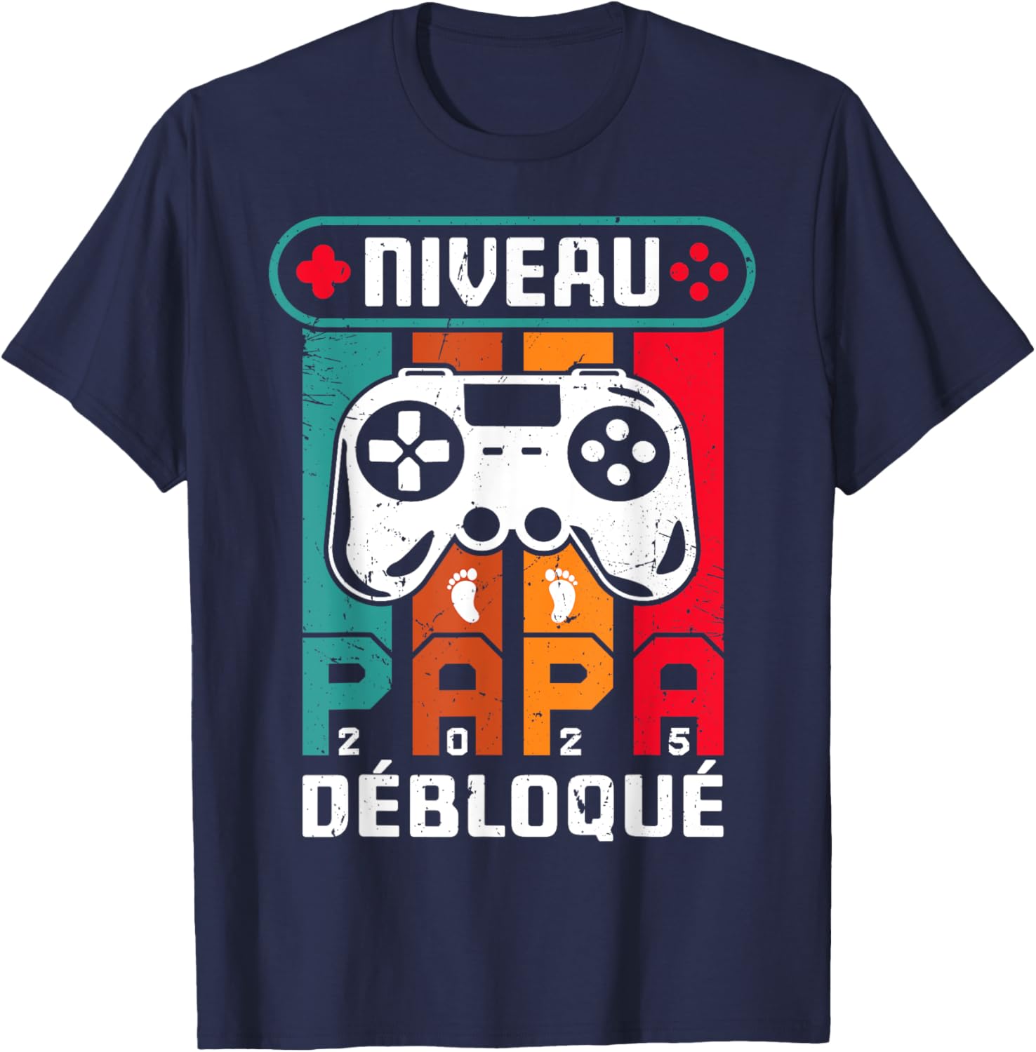 Dad Gamer Announces Pregnancy To Husband Future Dad Geek 2025 , Black, S T-Shirt - T-Shirt | Navy