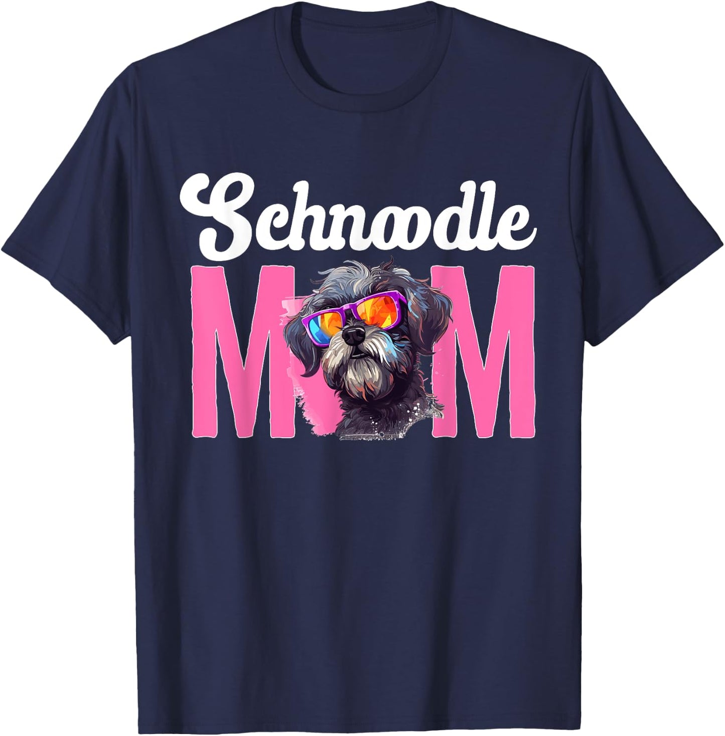 Schnoodle Snoodle Dog Breed Pet Schnoodle Mom T-Shirt - T-Shirt | Navy