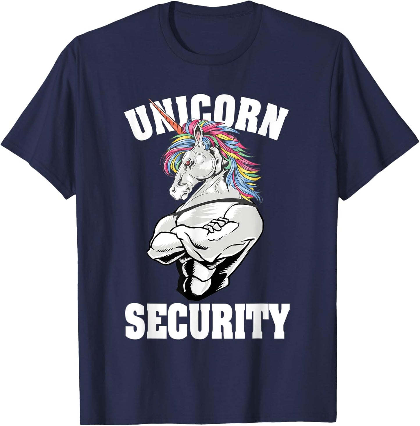 Unicorn Security Funny Costume Police Men Women Kids T-Shirt - T-Shirt | Navy