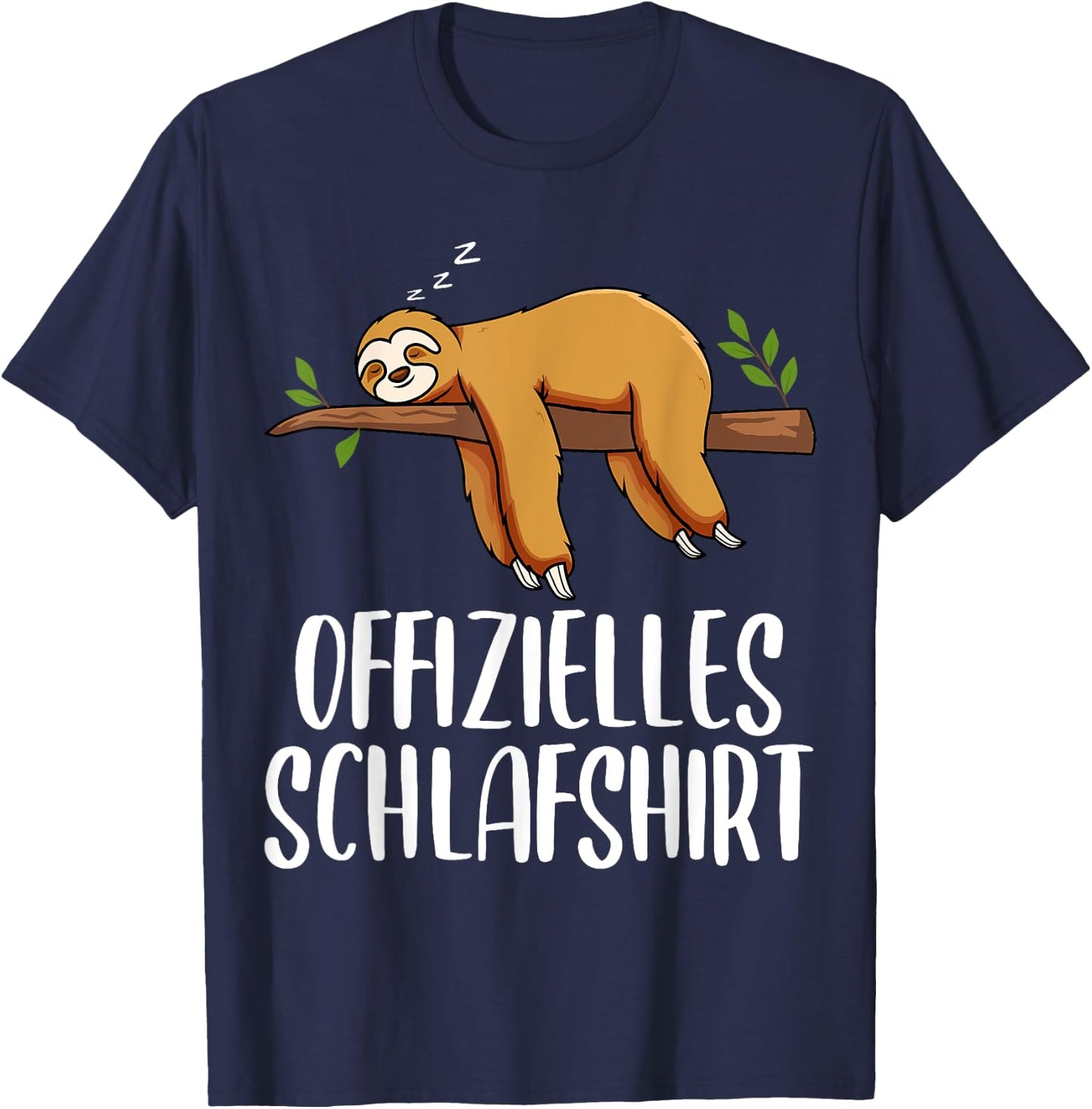 Funny gifts , women, sloth lovers , black T-Shirt - T-Shirt | Navy