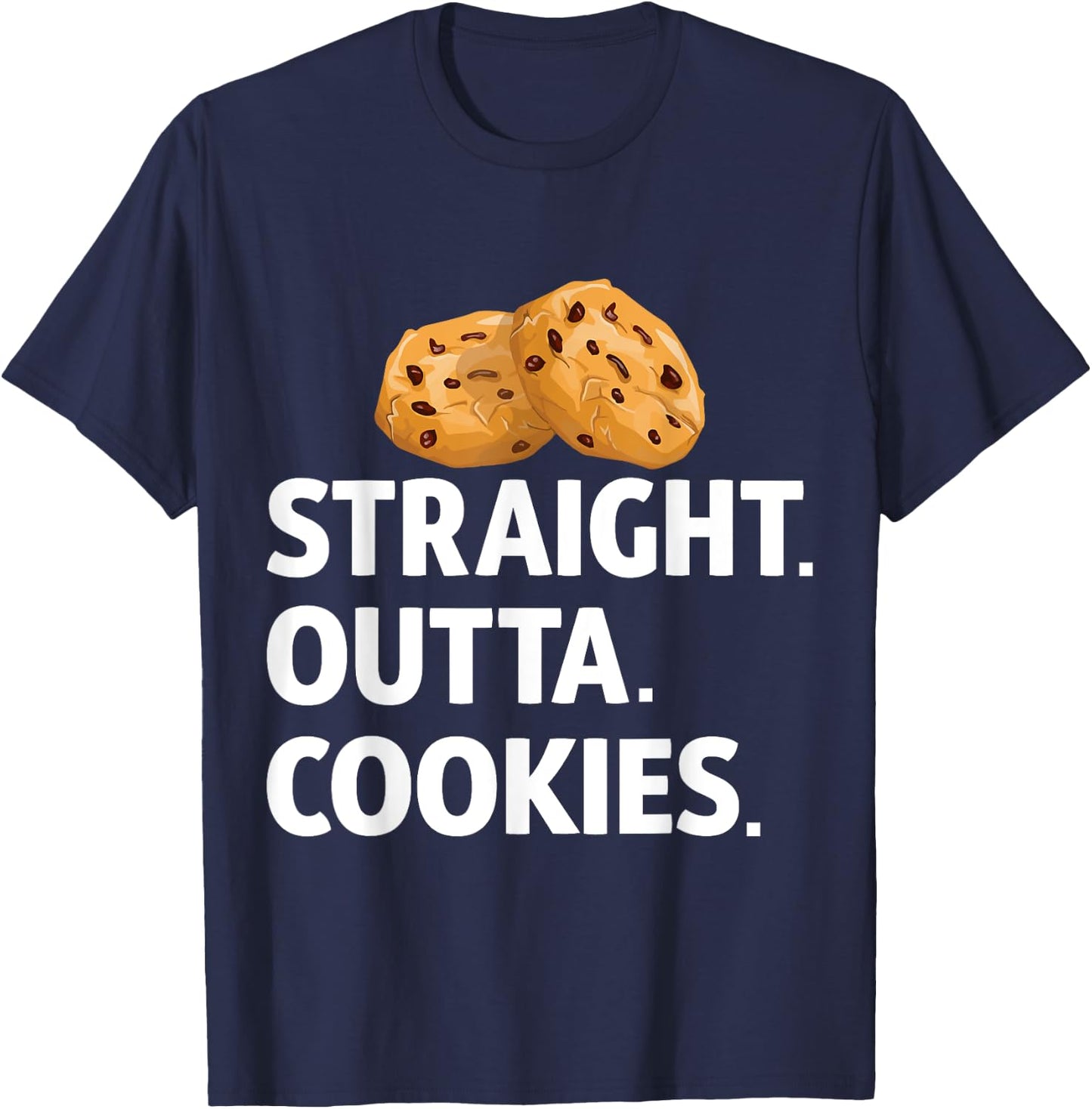 Straight Outta Cookies T-Shirt - T-Shirt | Navy