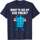 Want To See My Six Pack Funny Master Builder Bricks Men T-Shirt - T-Shirt | Navy