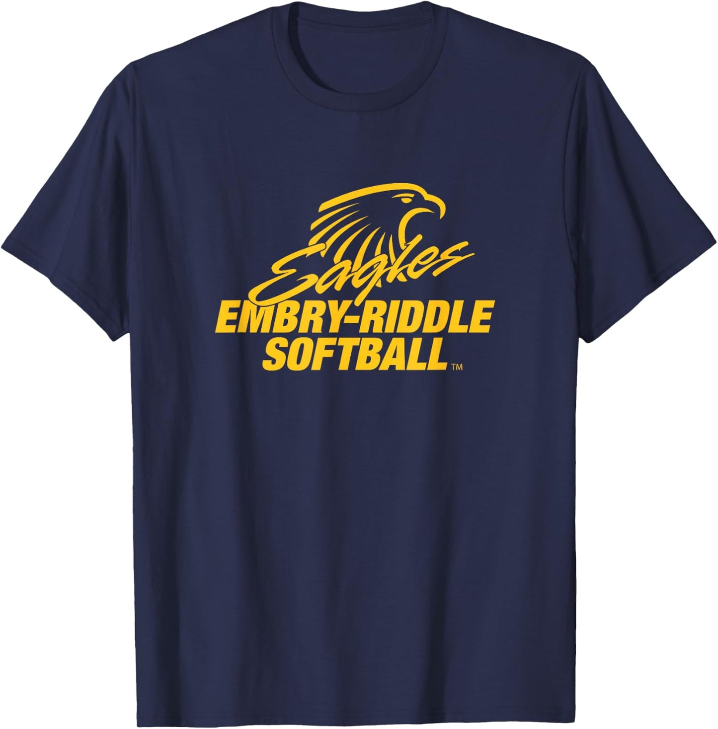 Embry-Riddle Aeronautical Eagles Softball Sports Fan T-Shirt - T-Shirt | Navy