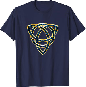 Celtic Knot Symbol Magic Witchcraft Irish Wicca , black T-Shirt - T-Shirt | Navy