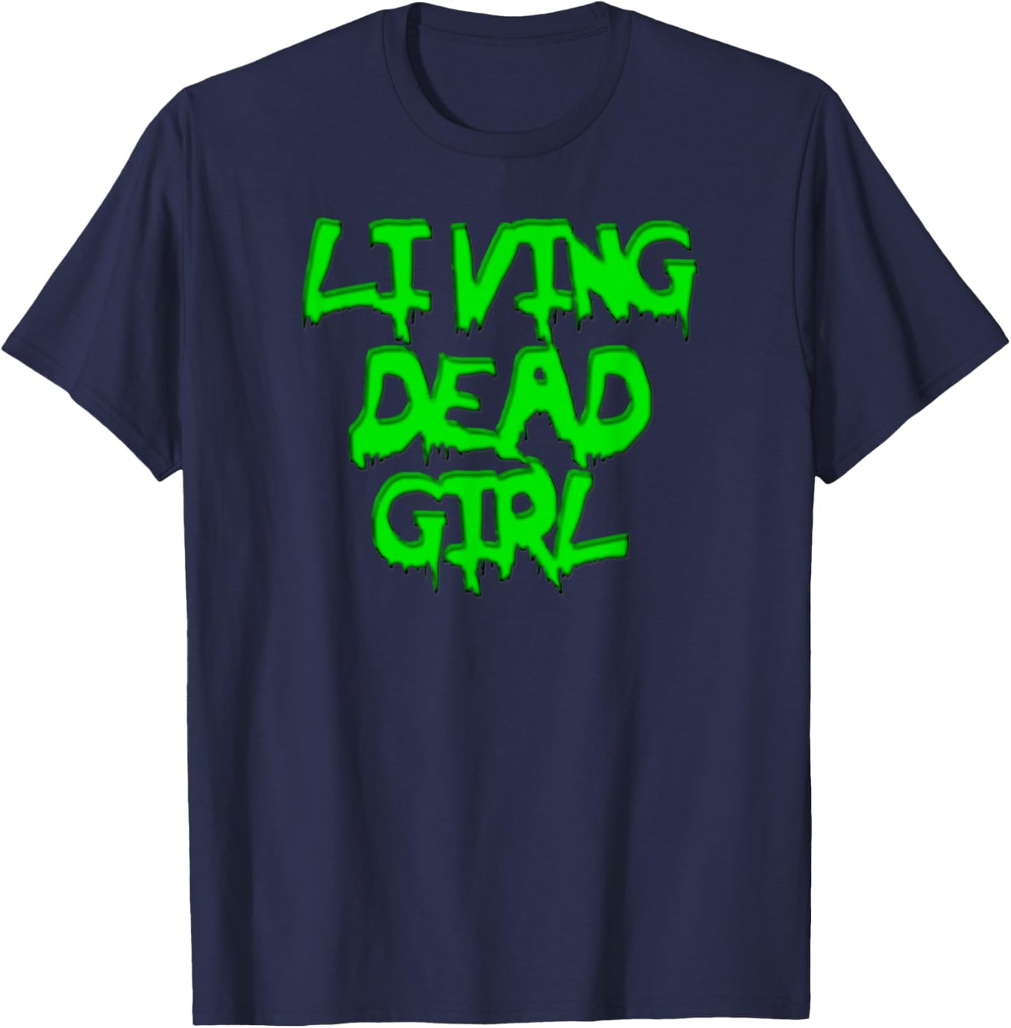 Living Dead Girl - Zombie T Shirt - Black T-Shirt - T-Shirt | Navy