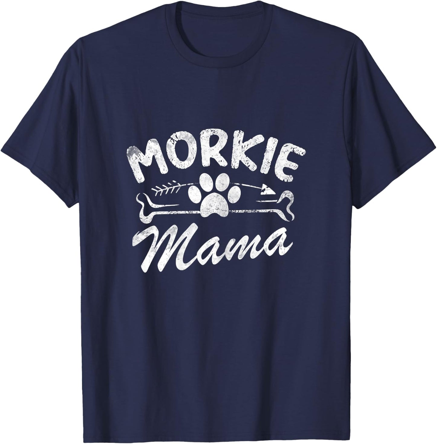 Morkie Mama Best Dog Lover Owner Mom Ever Mother's Day T-Shirt - T-Shirt | Navy