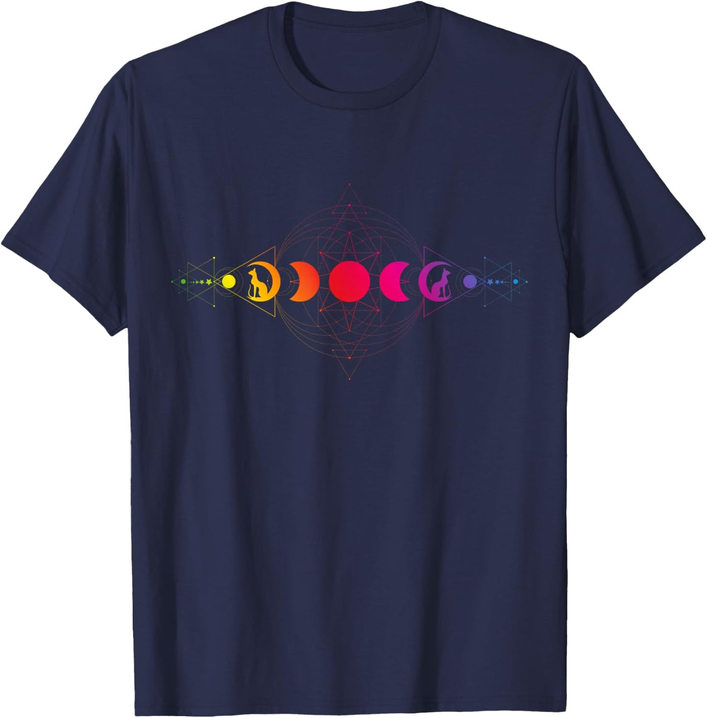 Psychedelic Acid Folk Trance Rock EDM Festival Goa Rave , black T-Shirt - T-Shirt | Navy