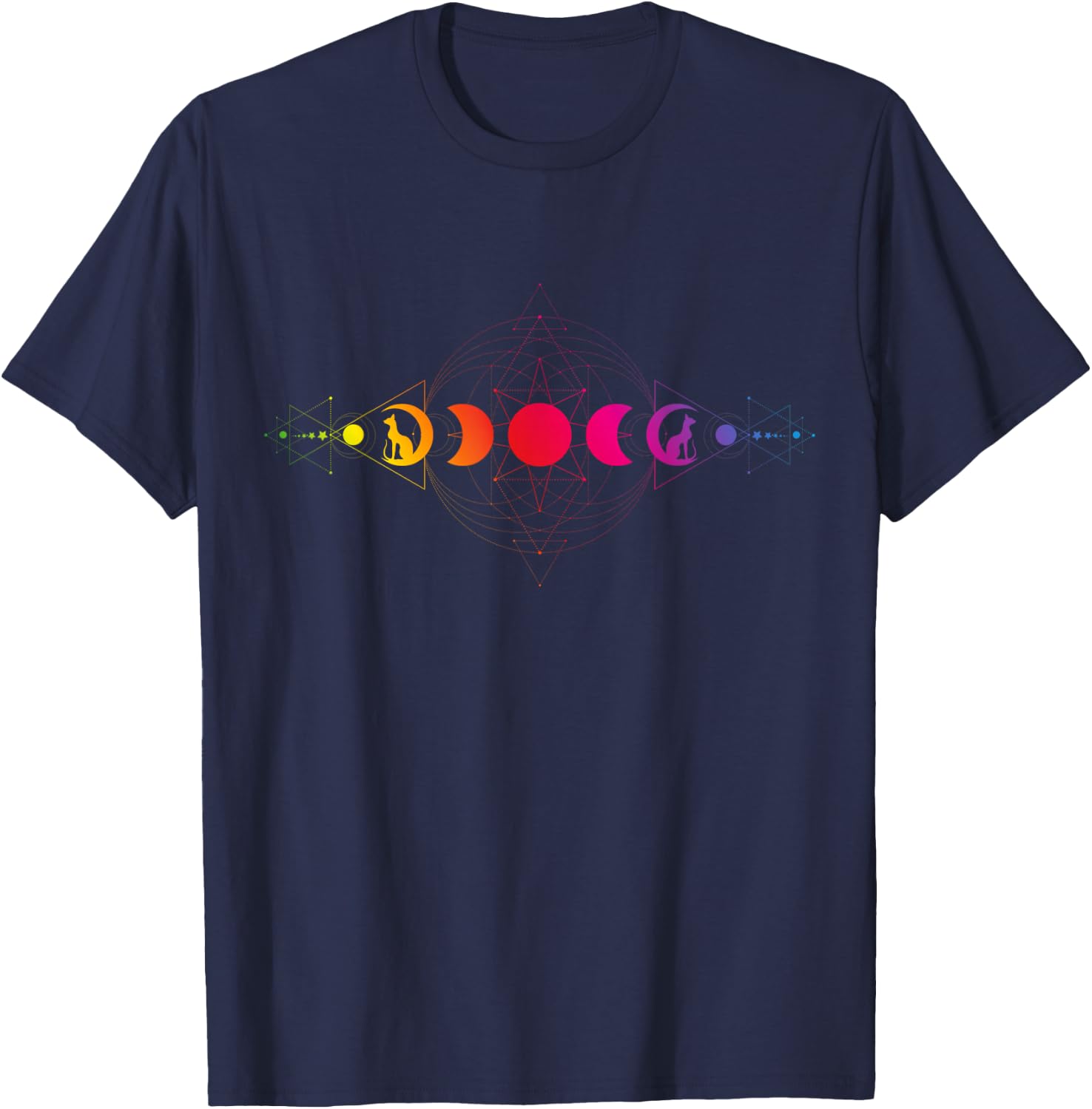 Psychedelic Acid Folk Trance Rock EDM Festival Goa Rave , black T-Shirt - T-Shirt | Navy