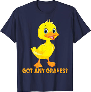 Got Any Grapes? Funny Saying Duck Lover Apparel T-Shirt - T-Shirt | Navy