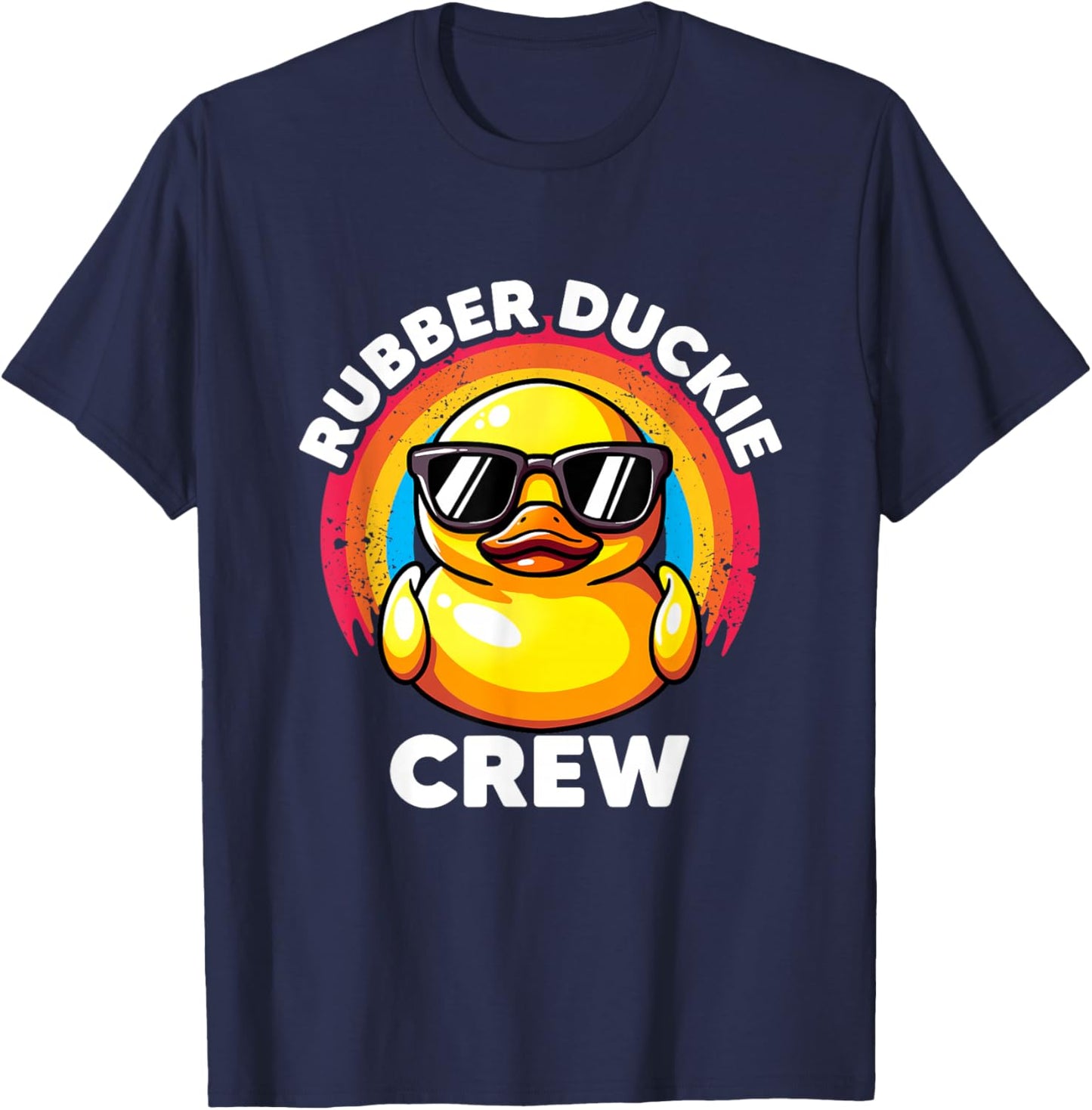 Rubber Duckie Crew I Love Ducks Lovers Funny Rubber Duck T-Shirt - T-Shirt | Navy
