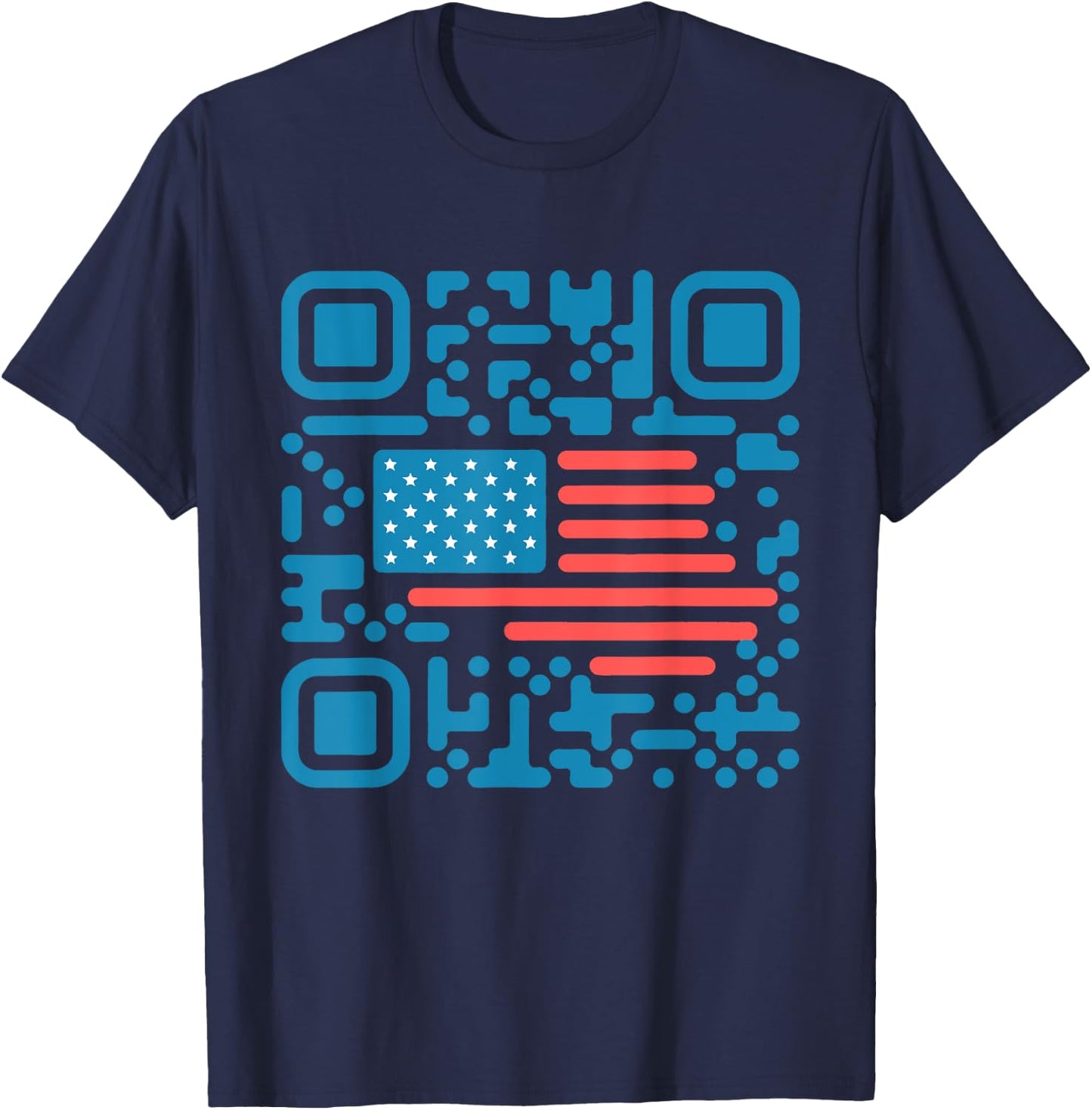 Trump Dance Troll QR Funny President Trump Dance Code Back T-Shirt - T-Shirt | Navy