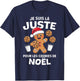 Christmas Man I'm There Just For Christmas Cookies , Black, S T-Shirt - T-Shirt | Navy
