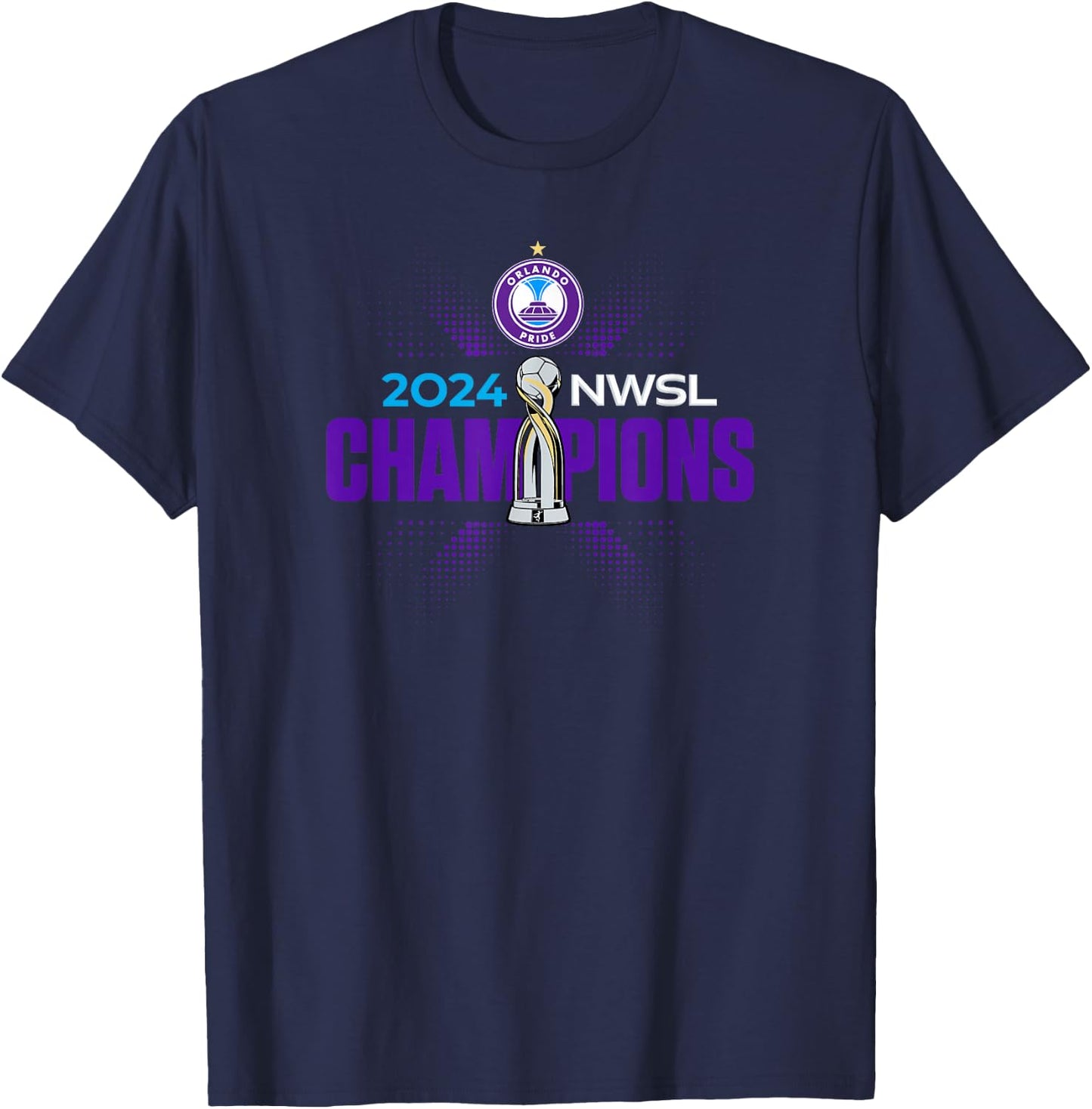 NWSL Orlando Pride 2024 Champions T-Shirt - T-Shirt | Navy
