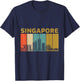 Amazing Singapore Skyline Love City T-Shirt - T-Shirt | Navy