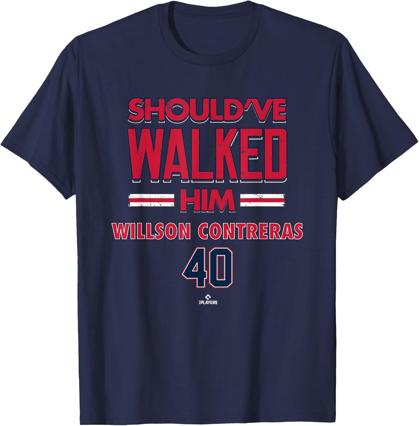 Should've Walked Him Willson Contreras St Louis Baseball T-Shirt - T-Shirt | Navy