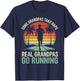 Funny Grandpa Runner Real Grandpas Go Running T-Shirt - T-Shirt | Navy