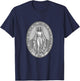 Miraculous Medal Marian Our Lady Catholic T-Shirt - T-Shirt | Navy