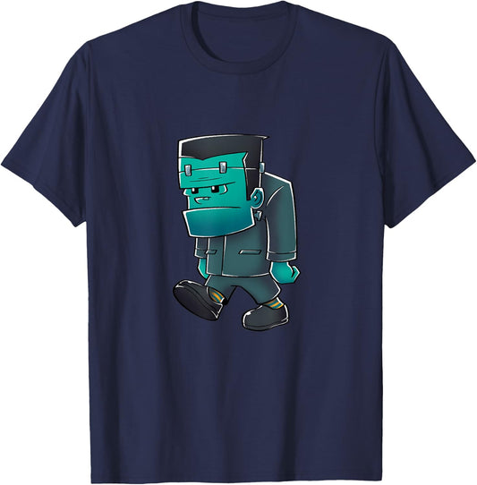 Funny Zombie Halloween T-Shirt - T-Shirt | Navy