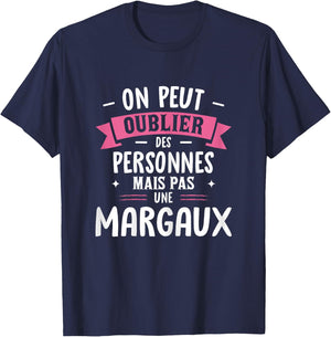Woman Humor Girlfriend Personalized Gift BFF Name Margaux T-Shirt - T-Shirt | Navy