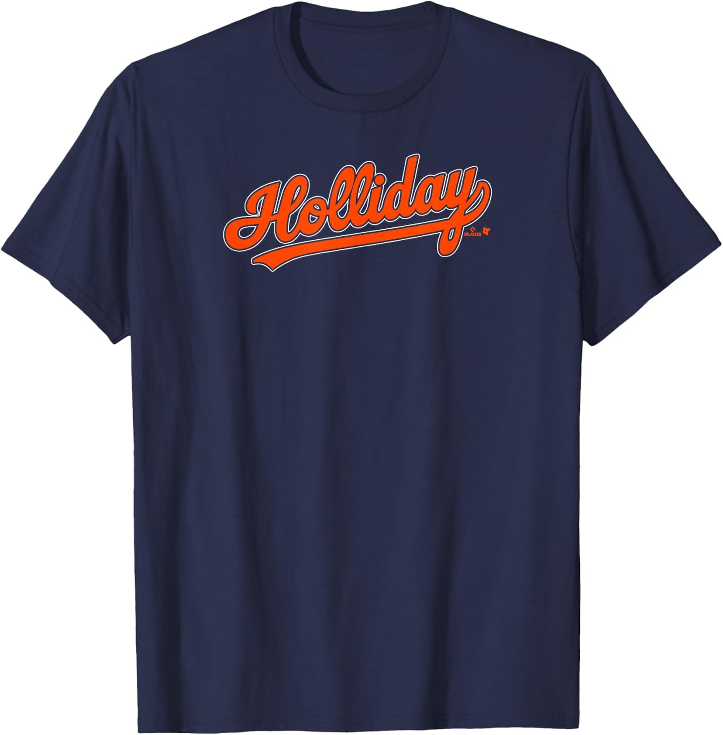 Jackson Holliday: Jersey Front Back #7 - Baltimore Baseball T-Shirt - T-Shirt | Navy