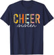 Cheer Sister Leopard Cheerleader Girl Cheerleading Big Sis T-Shirt - T-Shirt | Navy
