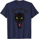 MEOW - Black Wolf with piercing eyes T-Shirt - T-Shirt | Navy