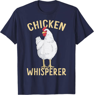 Chicken Whisperer Cool Hen Art Farmer Farm Animal Chicken T-Shirt - T-Shirt | Navy