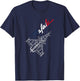 Dassault Rafale French Flag , Black, S T-Shirt - T-Shirt | Navy