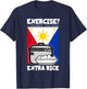 Exercise I Thought You Said Extra Rice Philippines - Black, -Adults, Kids, Short Sleeve, , Classic Fit, Cotton 60%, Polyester 40% T-Shirt - T-Shirt | Navy