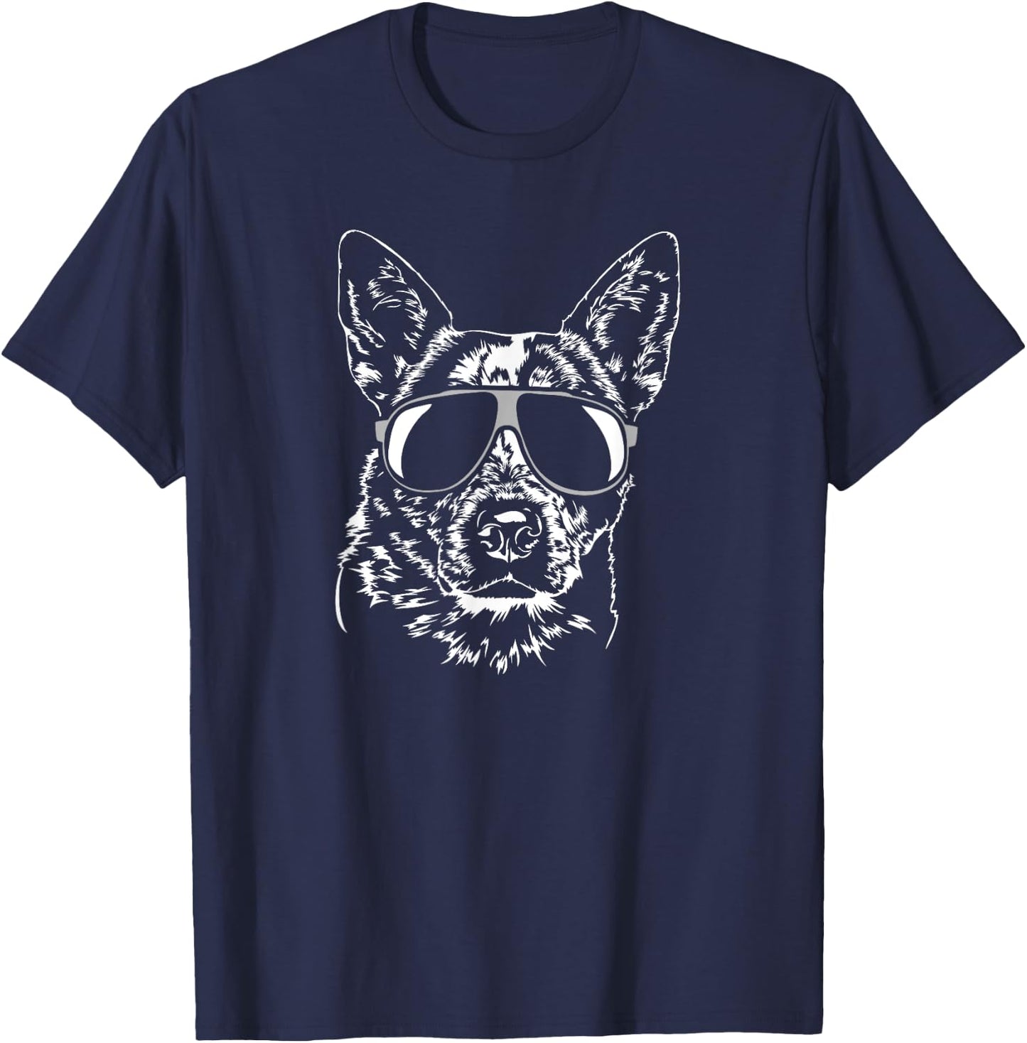 Funny Blue Heeler dog hund Shirt gift breed Women Girls Kids T-Shirt - T-Shirt | Navy