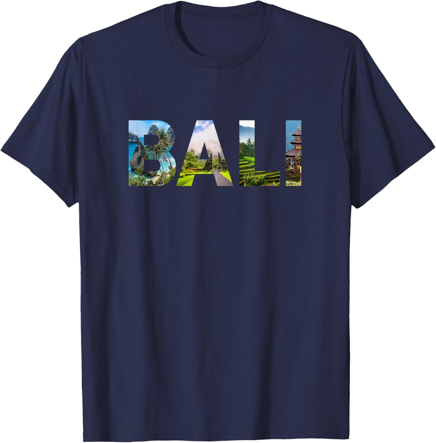 Weltreisender Südostasien Wahrzeichen Indonesien Bali T-Shirt - T-Shirt | Navy