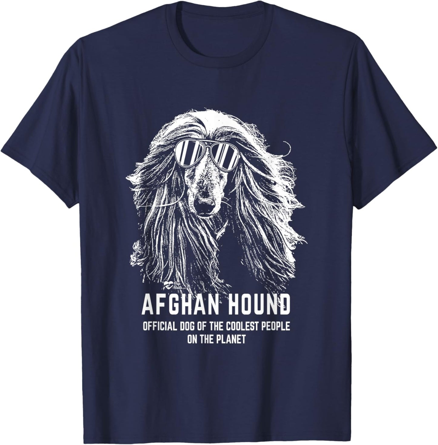 Afghan Hound Official Dog of the Coolest Pup Lovers Women T-Shirt - T-Shirt | Navy