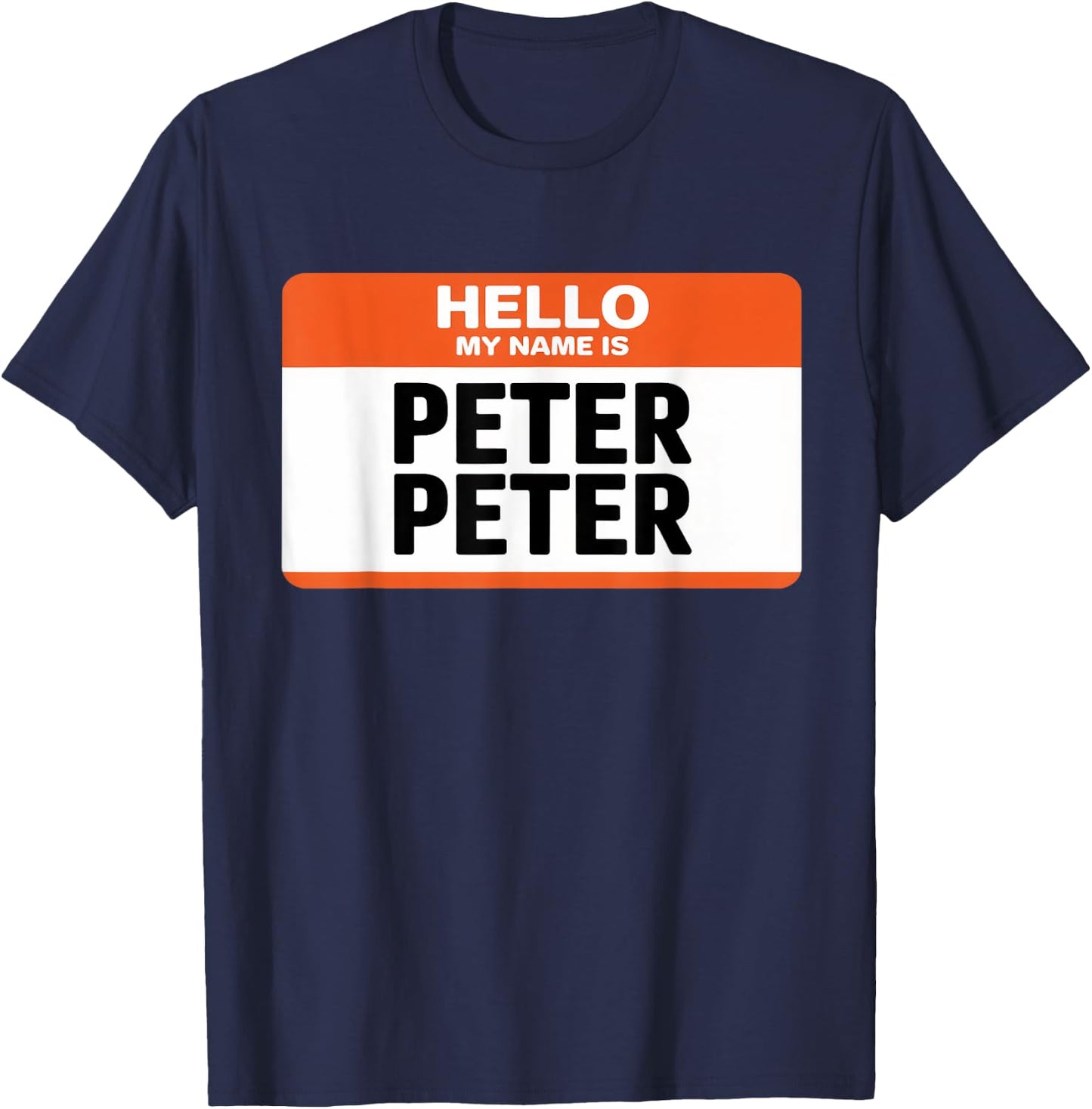 Peter Pumpkin Eater Couples Halloween Name Tag Costume T-Shirt - T-Shirt | Navy