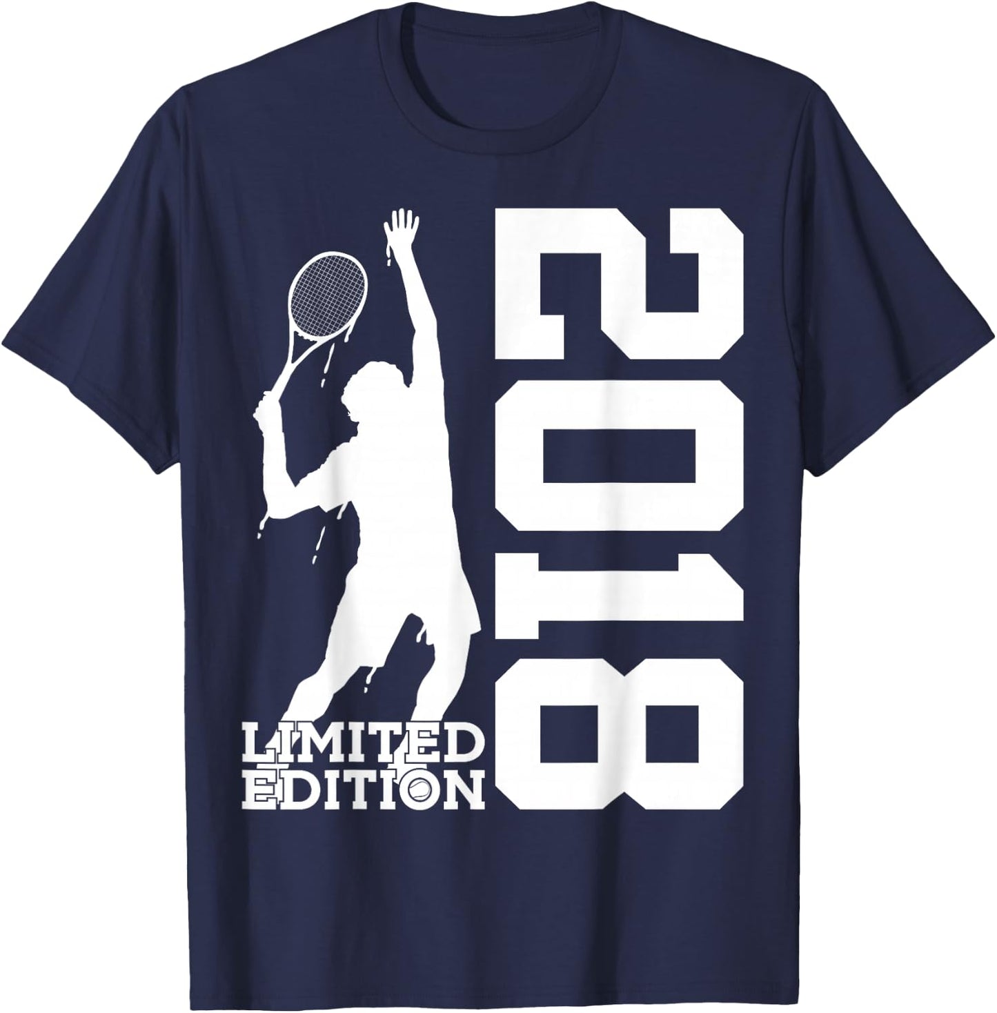 8. Geburtstag Tennis Limited Edition 2018 T-Shirt - T-Shirt | Navy