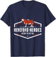 Funny Hereford Cow Farmer Hereford Rencher Cattle Bull Beef T-Shirt - T-Shirt | Navy