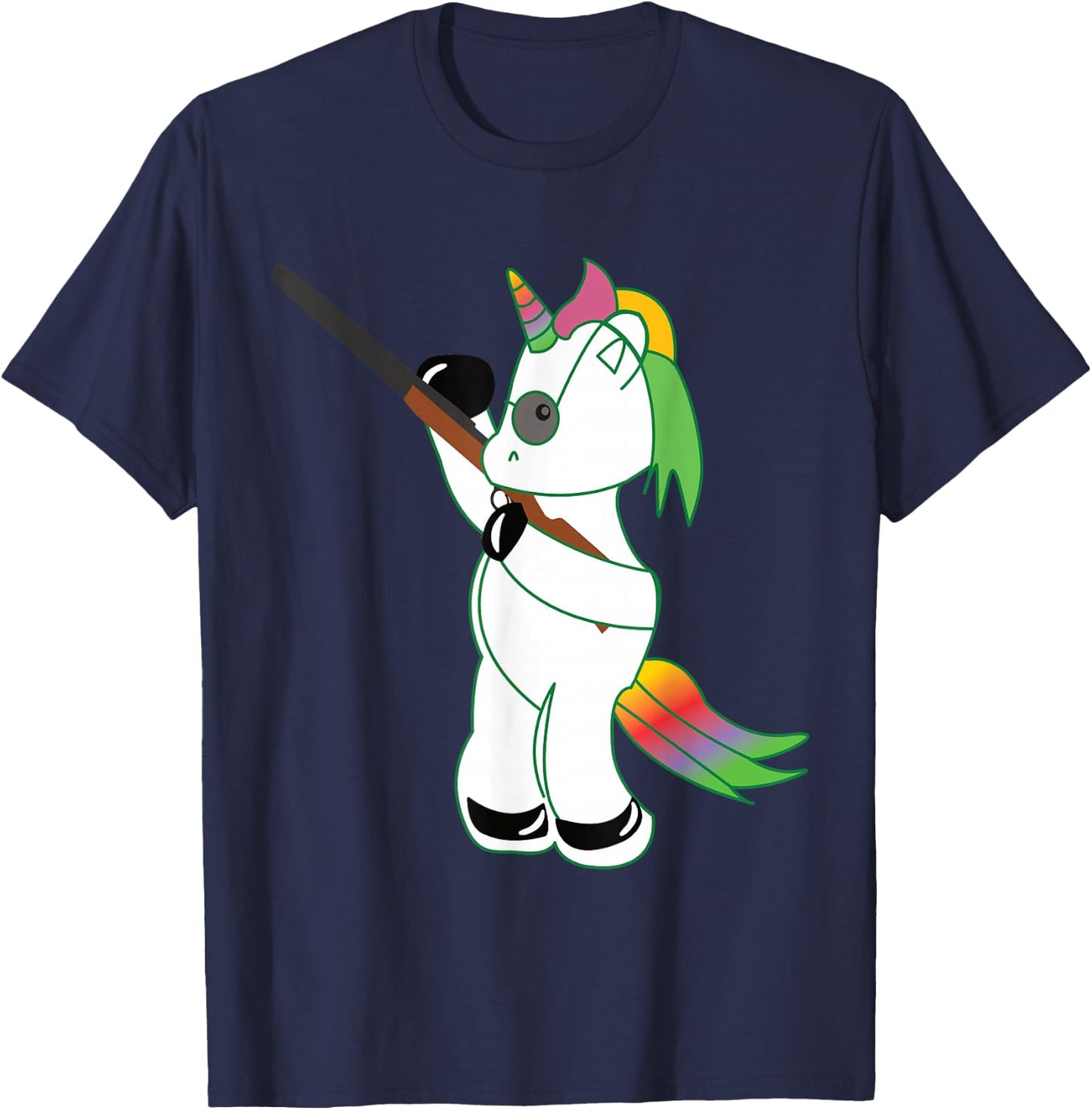 Einhorn Schützenfest Dabbing Unicorn Vogelstange T-Shirt - T-Shirt | Navy