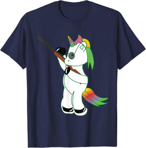 Einhorn Schützenfest Dabbing Unicorn Vogelstange T-Shirt - T-Shirt | Navy