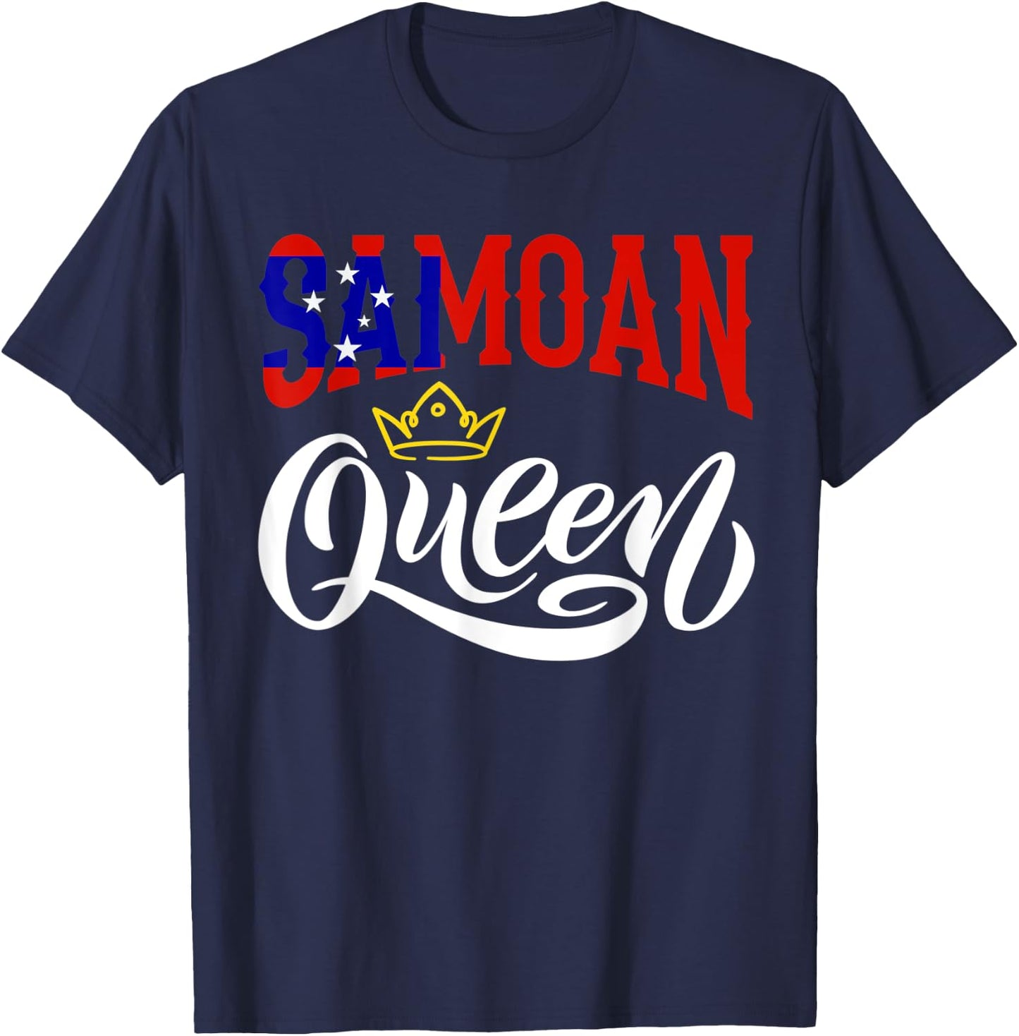 Samoan Queen Samoa Samoan Samoa Flag T-Shirt - T-Shirt | Navy