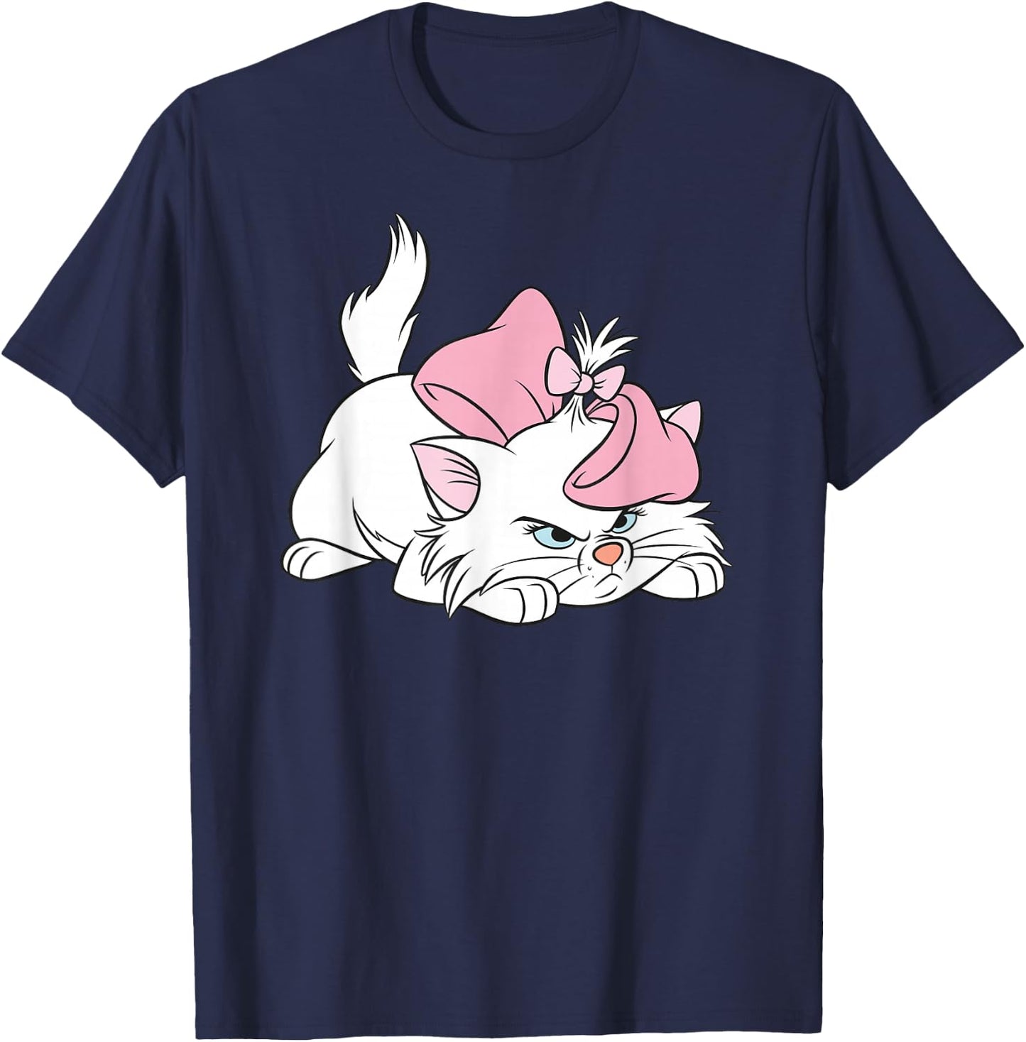 Aristocats Evil Kitten , Black, S T-Shirt - T-Shirt | Navy