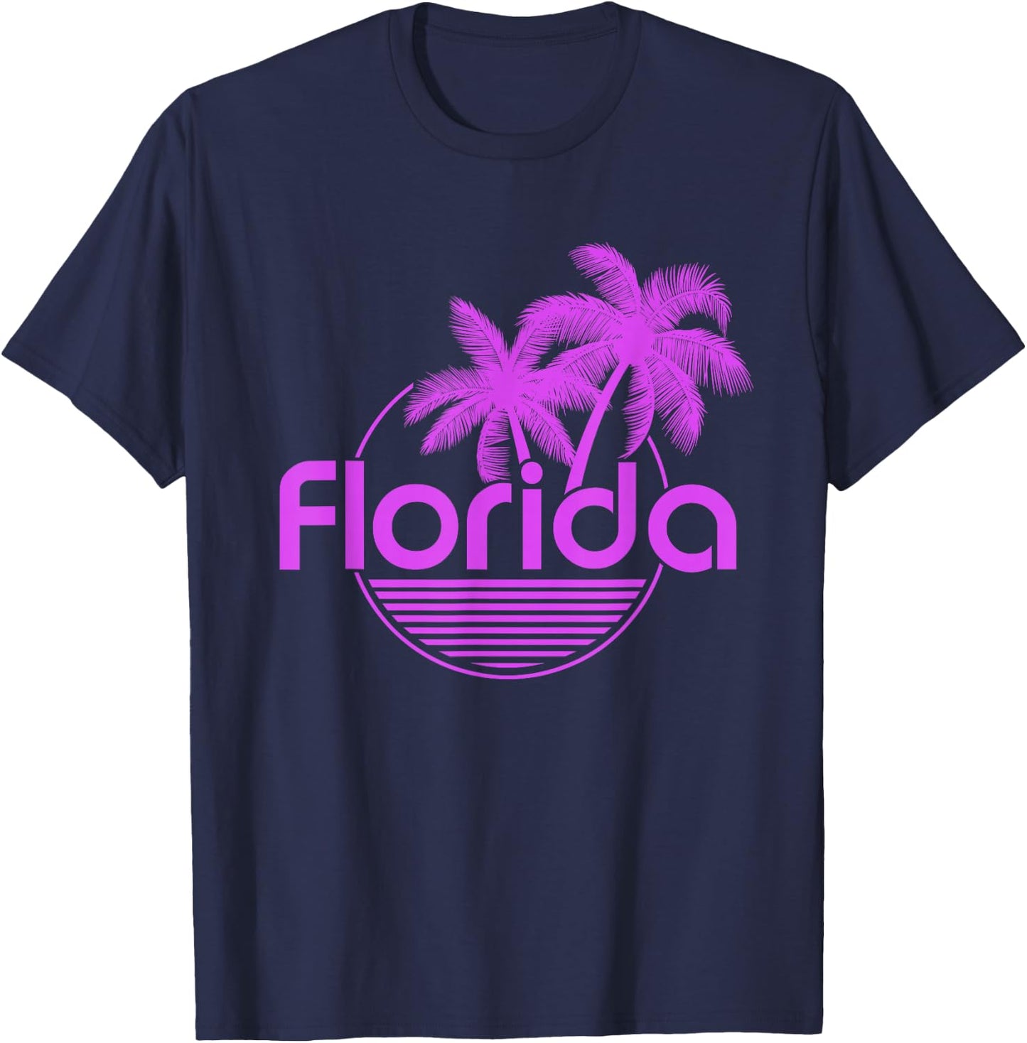Florida FL Sunshine State Men Women Girls Kids T-Shirt - T-Shirt | Navy